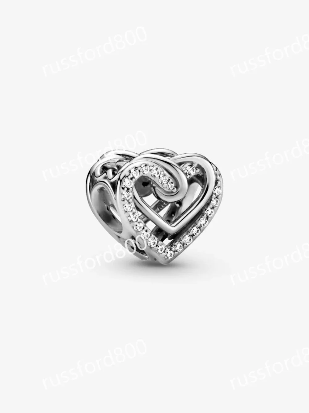 Pandora Sparkling Entwined Hearts Charm
